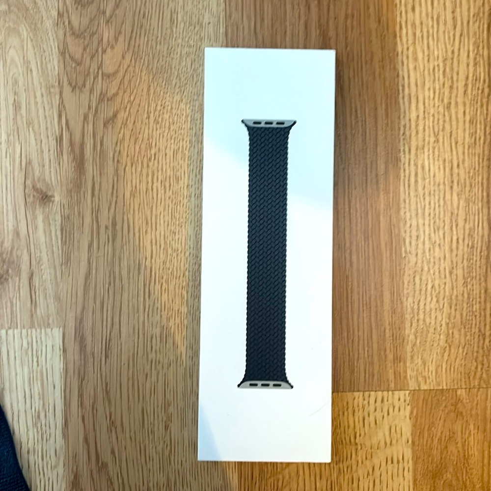 Apple Watch band. Never opened. $99. 45mm size 9. Men’s.